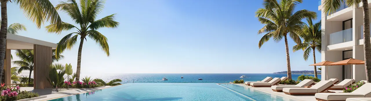Poolbereich eines All Inclusive Hotels auf Djerba, Tunesien