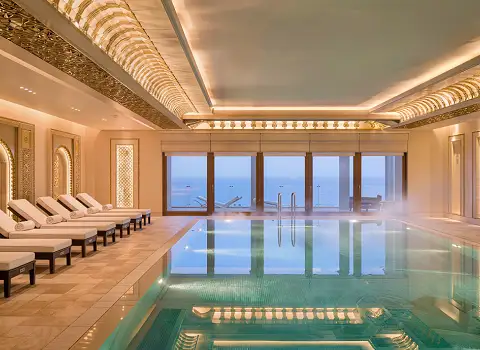 Wellnessbereich mit Meerblick in Hammamet