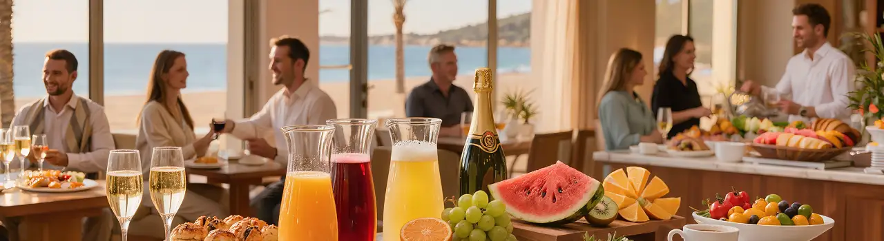Reichhaltiges Buffet mit Meerblick, Monastir All Inclusive